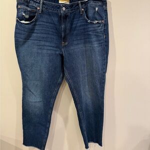 Maurices Dark Blue Ankle Jeans